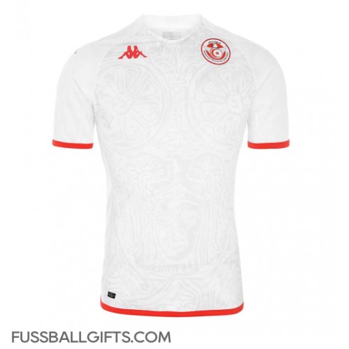 Tunesien Fußballbekleidung Auswärtstrikot WM 2022 Kurzarm